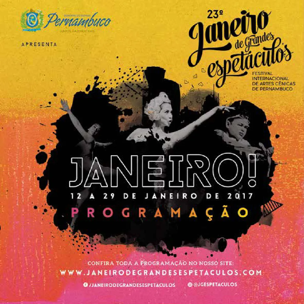 Capa do programa do 23º Janeiro de Grandes Espetáculos (2017)