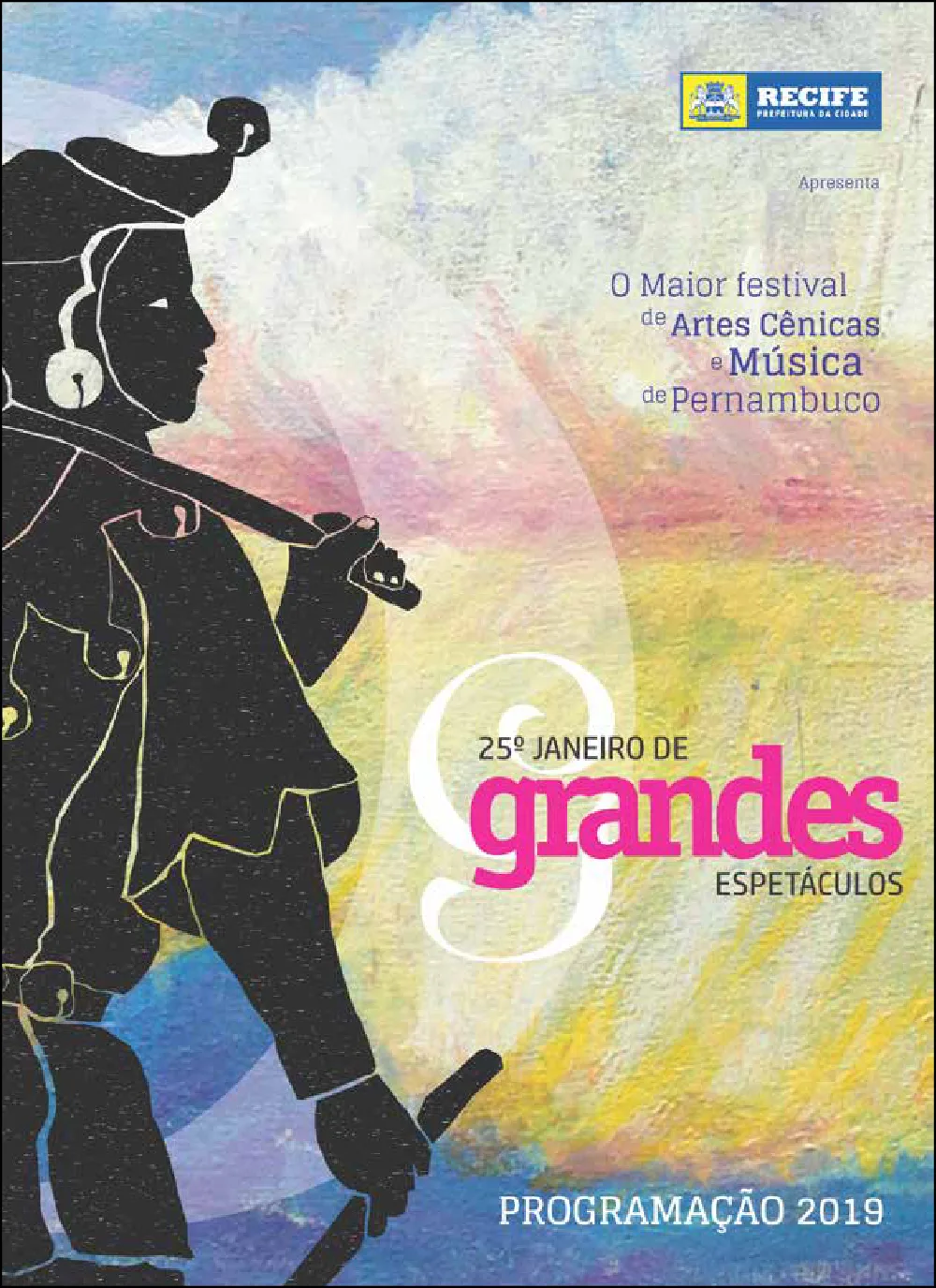 Capa do programa do 25º Janeiro de Grandes Espetáculos (2019)